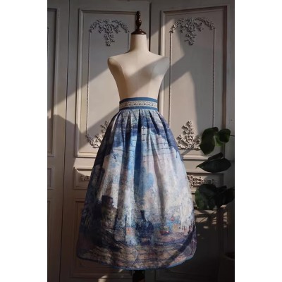 Cyans Qing Gare Saint-Lazare Skirt(2 Colours/Full Payment Without Shipping)